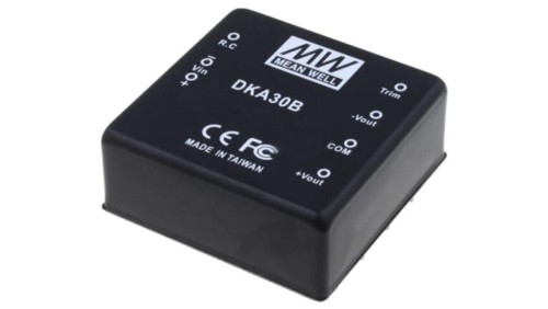 DKA30A-12 Przetwornica DC/DC, 30W, Napięcie wejściowe: 9÷18VDC, Napięcie wyjściowe: 12VDC, Uwyj2: -12VDC