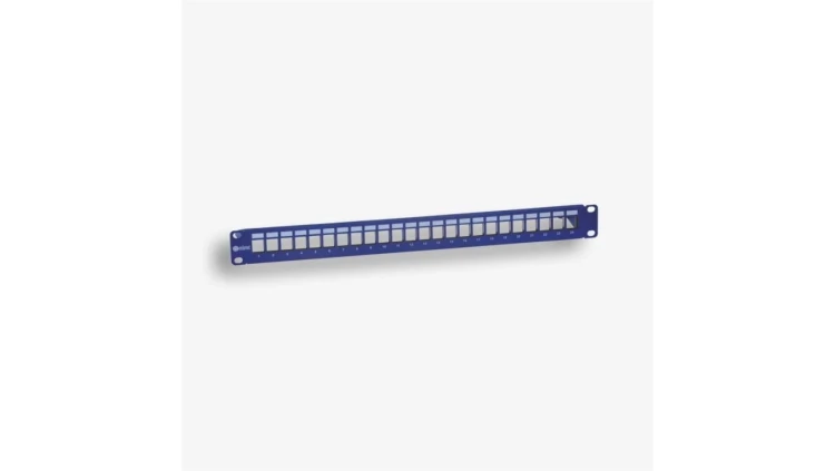 Panel 19 24 x RJ45 STP (1U) do gniazd beznarzędziowych, ekranowany, nieuzbrojony, z półką (EM/3012KXBP-24S) EM/3012BP-24