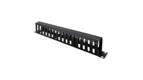 VALUE 19 Płyta przednia 1 HE z kanałem bocznikującym 40 x 80 mm, czarna