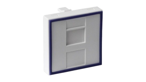Adapter dwumodułowy prosty 45x45mm dla 1xRJ45 lub 1xRJ 12 DC/FA-644-2SP