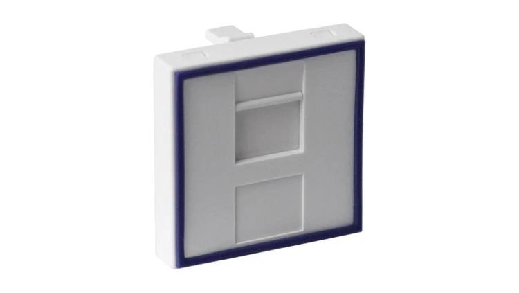 Adapter dwumodułowy prosty 45x45mm dla 1xRJ45 lub 1xRJ 12 DC/FA-644-2SP