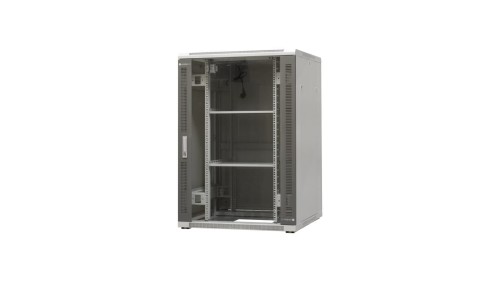 szafa ramowa stojąca EmiterNet Top, 24U, wym. 800X800x1180 (szer. x gł. x wys. mm), drzwi blacha/szkło w komplecie panel 2 wenty