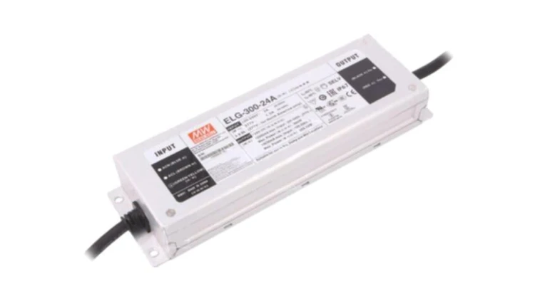 ELG-300-24A Zasilacz impulsowy, LED, 300W, 24VDC, 6,25÷12,5A, 100÷305VAC, IP67