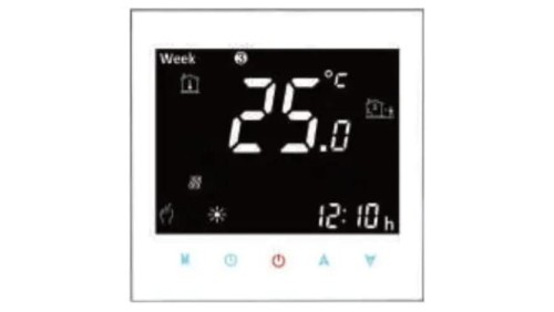 IRH-TSW002 Inteligentny Termostat Elektryczny model 002, 16A, Wi-Fi, Biały, Kwadrat