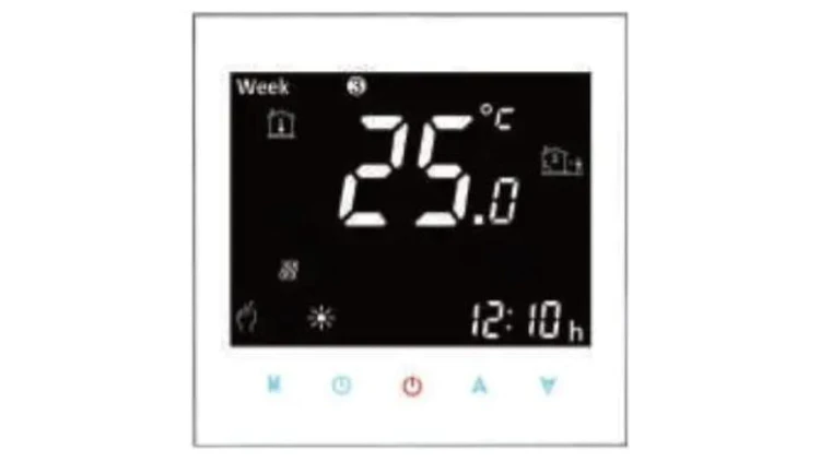 IRH-TSW002 Inteligentny Termostat Elektryczny model 002, 16A, Wi-Fi, Biały, Kwadrat