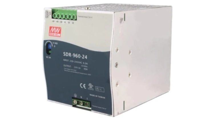 SDR-960-24 Zasilacz impulsowy, na szynę DIN, 960W, 24VDC, 40A, 180÷264VAC