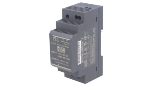HDR-30-15 Zasilacz impulsowy, na szynę DIN, 30W, 15VDC, 2A, 85÷264VAC, OUT: 1
