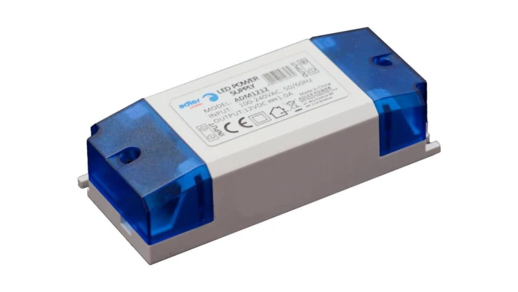 Zasilacz LED 12V 12W meblowy, plastikowa obudowa ADM1212