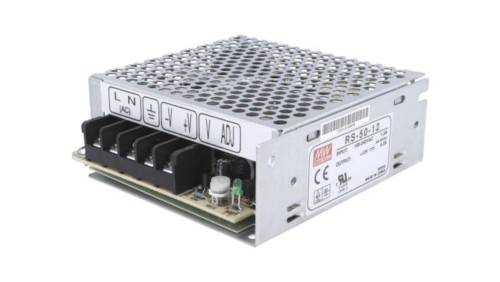 RS-50-12 Zasilacz impulsowy, do wbudowania,modułowy, 50W, 12VDC, 4,2A