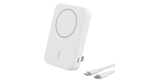 Belkin BoostCharge Pro Powerbank bezprzewodowy 10000 mah, 15w, Qi2, MagSafe, biały