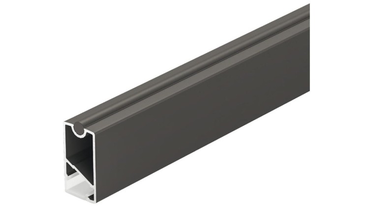 Drążek na ubrania prostokątny, antracyt, 5104 Häfele Lighting, 80126502