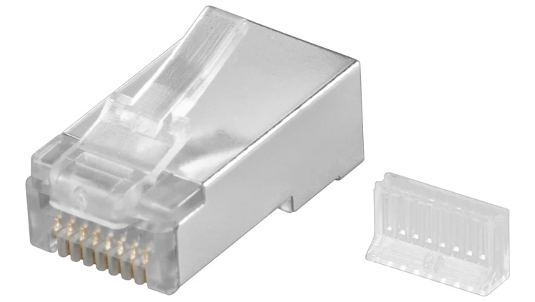 Wtyk RJ45 CAT 5e STP ekranowany - Wersja kolorystyczna Przezroczysty