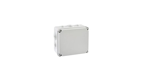 IP65 Puszka hermetyczna LIGHT 167x191x100 pokrywa pełna, z dławicami (6xM25, 4xM40)
