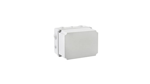 IP65 Puszka hermetyczna wysoka LIGHT 197x260x180 pokrywa pełna, z dławicami (4xM25, 6xM40)