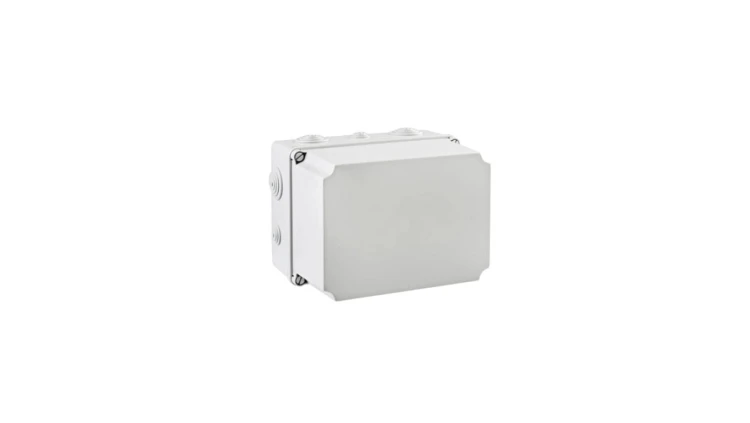 IP65 Puszka hermetyczna wysoka LIGHT 197x260x180 pokrywa pełna, z dławicami (4xM25, 6xM40)