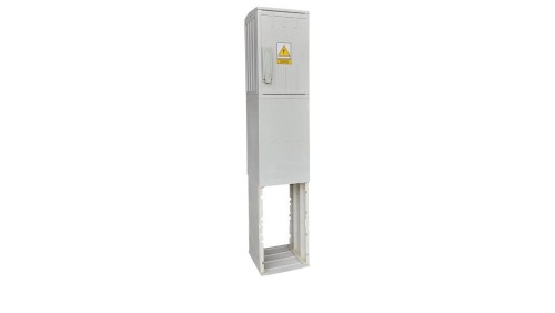 Obudowa termoutwardzalna 26x42 z fundamentem pusta IP44 lakier rozdzielnia elektryczna złącze kablowe 260x420x250 ZK24 Fundament