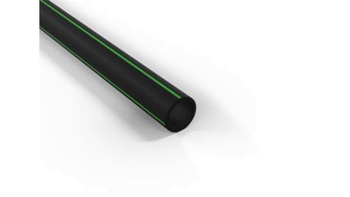 Rura gładkościenna światłowodowa QRGS (OPTO) 32/2,9 32mm czarna z zielonym paskiem, w kręgu 250m – 100322925034