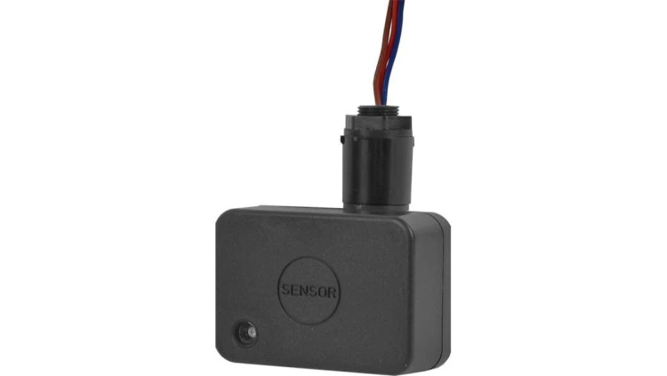 Mikrofalowy czujnik ruchu do łączenia z naświetlaczem, 180, 200W, IP65, czarny