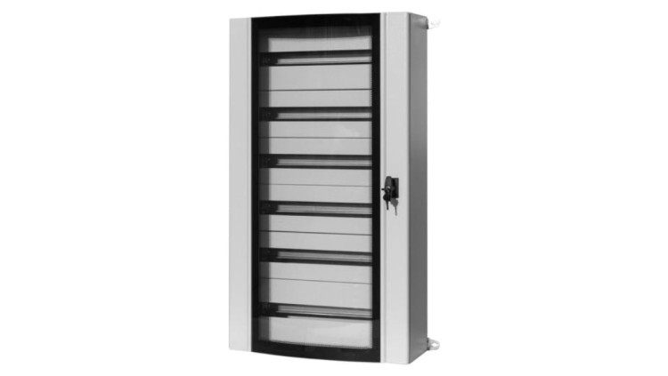 Szafa metalowa MISTRAL szklane drzwi - 600x900x200 mm 120 modułów, 5 rzędów IP55