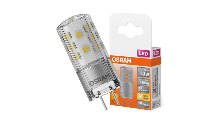 Żarówka LED GY6,35 KAPSUŁKA 3,3W = 40W 470lm 2700K Ciepła 320 12V OSRAM