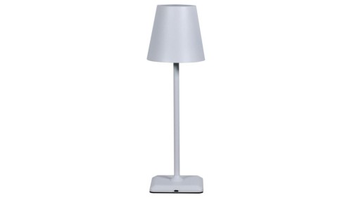 lampka LED bezprzewodowa dotykowa stołowa klosz biała