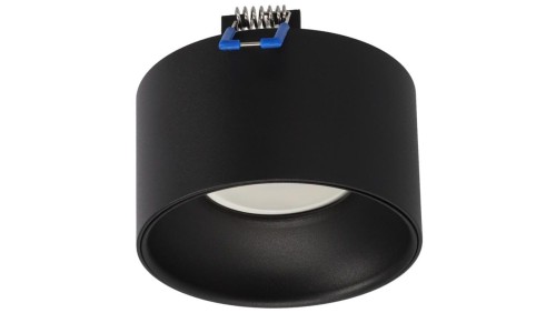 Oprawa sufitowa wpuszczana ZAMA Black S IP20, okrągła czarna EDO777455 EDO