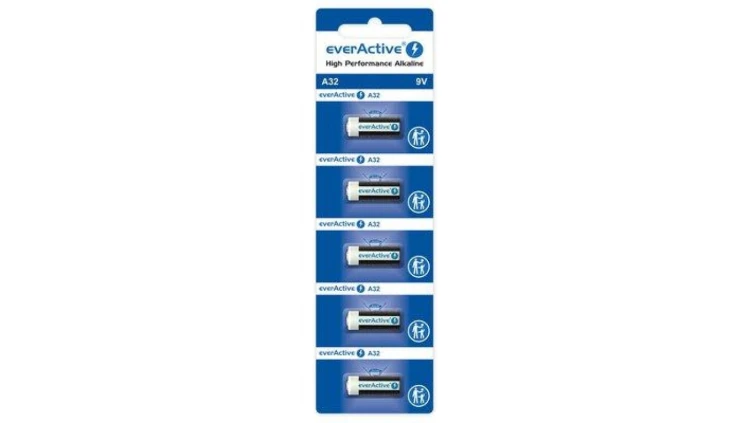 5 x baterie do pilotów samochodowych everActive A32 / 32A 9V