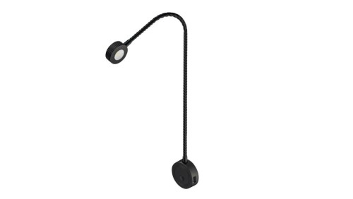 Oprawa elastyczna, czarna, Häfele Lighting LED 2034, 12V, modułowa (monochromatyczna), 83374088