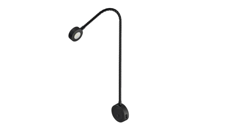 Oprawa elastyczna, czarna, Häfele Lighting LED 2034, 12V, modułowa (monochromatyczna), 83374088