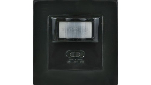 Czujnik ruchu PIR do instalacji w puszce, 160, 500W, czarny