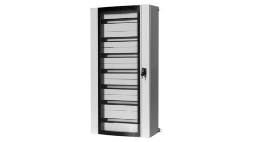 Szafa metalowa MISTRAL szklane drzwi - 600x1200x250 mm 168 modułów, 7 rzędów IP55