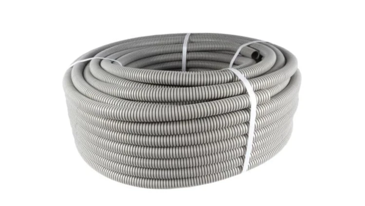 Peszel z pilotem, rura karbowana do kabla PCV Fi 16mm 320N, długość 50m