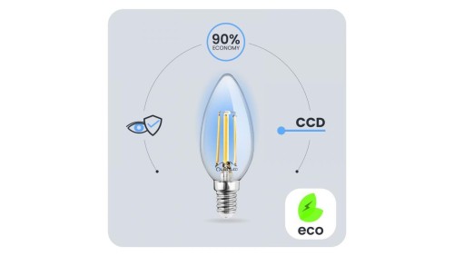 Żarówka LED E14 Świeczka B35 2W = 25W 249lm 4000K Neutralna 360 FILAMENT LUMILED