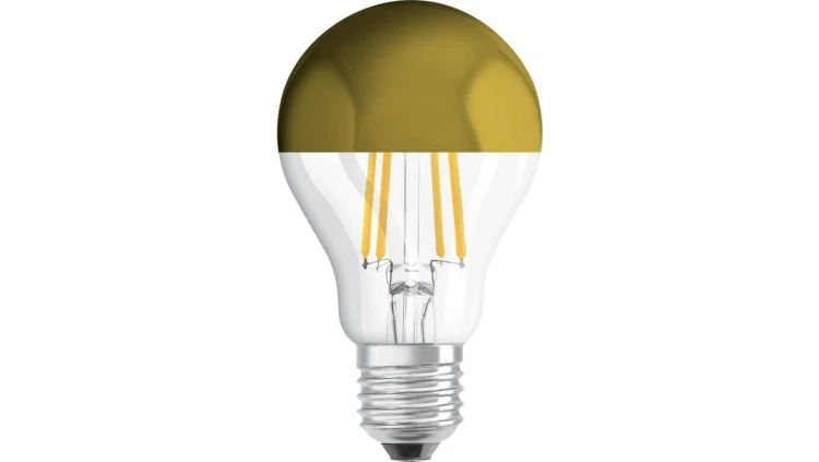 Żarówka LED E27 A60 7W = 50W 650lm 2700K Ciepła OSRAM Mirror Gold