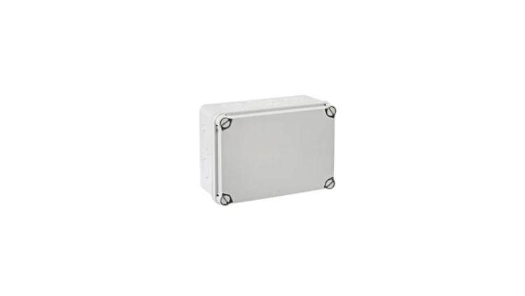IP65-IP67 Puszka hermetyczna LIGHT 121x166x80 pokrywa pełna, z osłabieniami (6xM25, 4xM40)