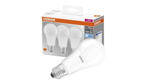 3PAK Żarówka LED E27 A60 14W = 100W 1521lm 4000K Neutralna 360 OSRAM