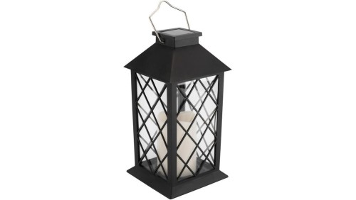 Lampa Solarna Ogrodowa LED Stojąca LIRIO 2 IP44 Wisząca Czarna Latarenka LUMILED