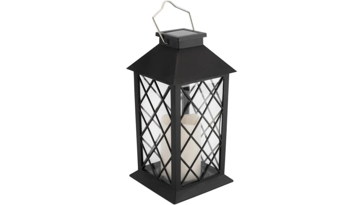 Lampa Solarna Ogrodowa LED Stojąca LIRIO 2 IP44 Wisząca Czarna Latarenka LUMILED