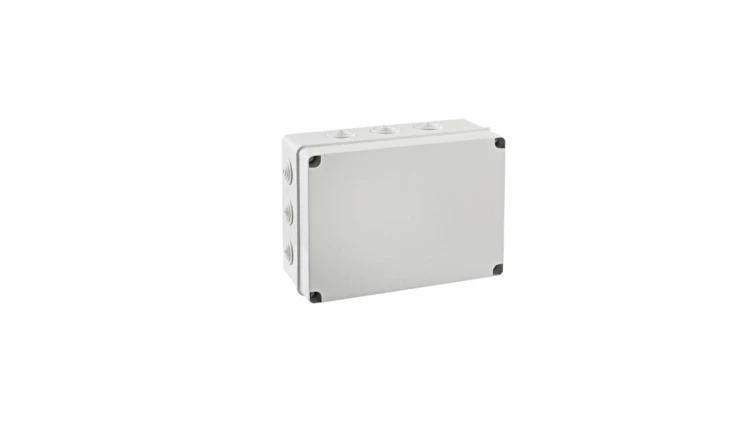 IP65 Puszka hermetyczna LIGHT 253x342x132 pokrywa pełna, z dławicami (12xM40)