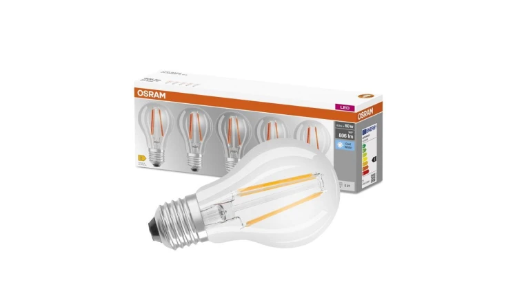 5PAK Żarówka LED E27 A60 6,5W = 60W 806lm 4000K Neutralna 300 OSRAM