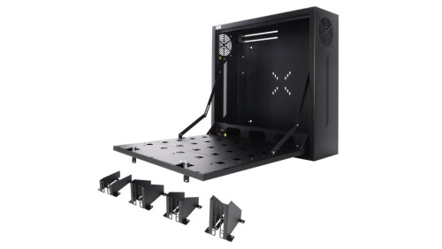 Obudowa metalowa AWO534 NVR/Monitor/RACK 10” czarna