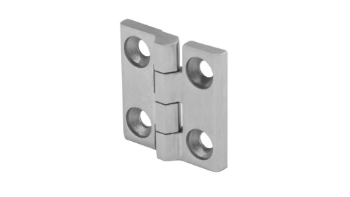 ZAWIAS PRZYKRĘCANY Z OTWORAMI SKRZYDEŁKOWY METALOWY PŁASKI 50x50 NIERDZEWNY