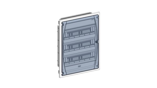 IP40 Rozdzielnica modułowa 3x18 GOLD P podtynkowa (drzwi transparentne) PE+N
