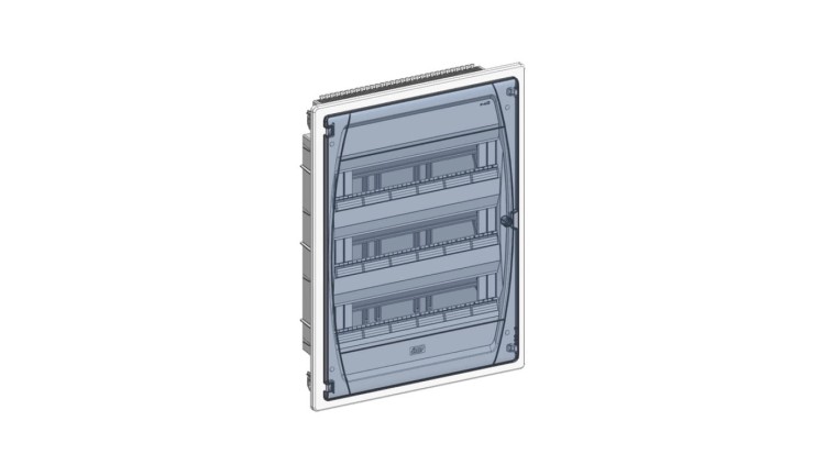 IP40 Rozdzielnica modułowa 3x18 GOLD P podtynkowa (drzwi transparentne) PE+N