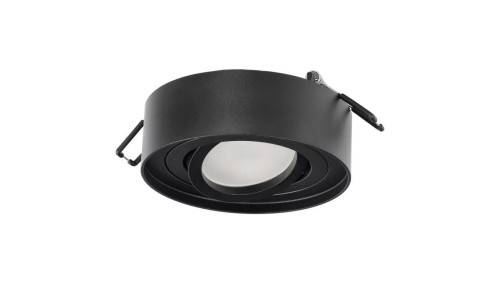 Punktowa oprawa sufitowa wpuszczana SKAND 1 MINI Black IP20 okrągła czarna EDO777127 EDO