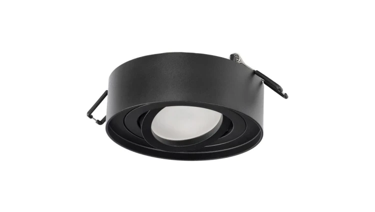 Punktowa oprawa sufitowa wpuszczana SKAND 1 MINI Black IP20 okrągła czarna EDO777127 EDO