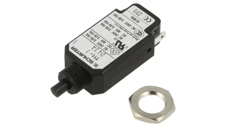 T11-214-3A Wyłącznik nadprądowy przykręcany Iznam: 3A Uznam: 240VAC 48VDC SPST