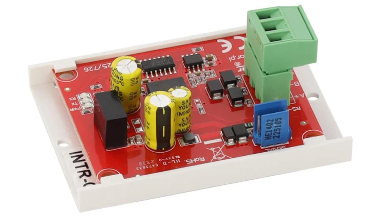 Interfejs RS485-TTL INTR-C” przeznaczony jest do współpracy z zasilaczami serii EN54C-LCD oraz HPSG3-LCD