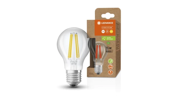 Żarówka LED A60 E27 5.7W = 75W 1055lm 2700K Ciepła Biała FILAMENT ŚCIEMNIALNA LEDVANCE