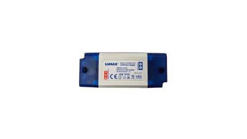 Zasilacz do oświetlenia LED montażowy IP20 12W, 12V, 1.00A, 92x45x27mm